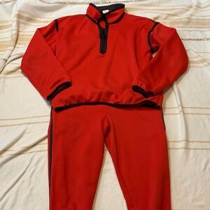 Vintage The North Face Fleece 1/4 Zip Pullover and Thermal Pants Set Size Medium